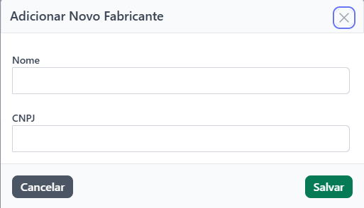 Adicionar fabricantes