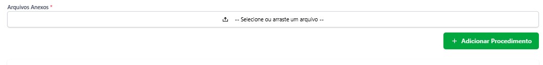 Tela de solicitação