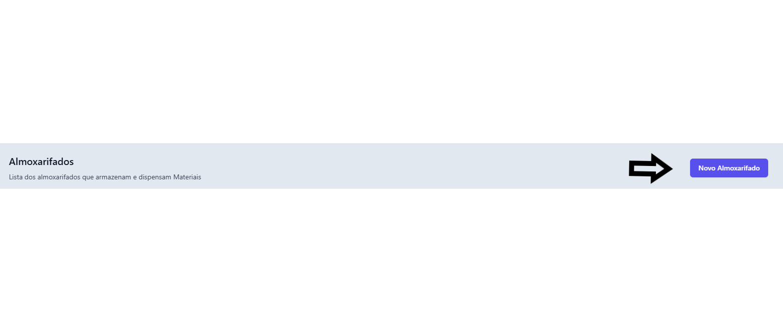 Botão adicionar estrutura fisica