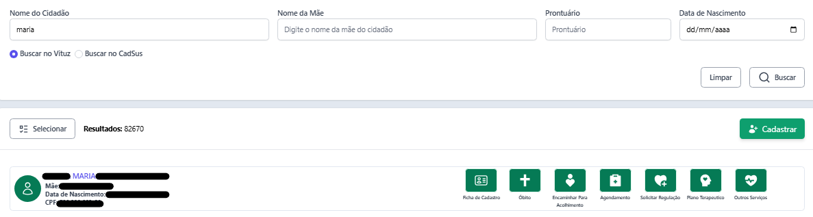 busca do cidadão