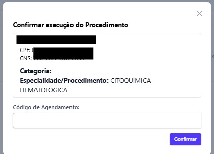 tela do agendamento