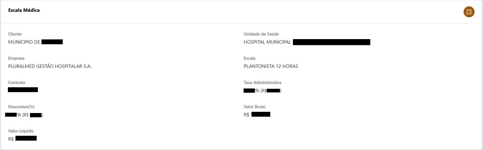 Informações de Escala