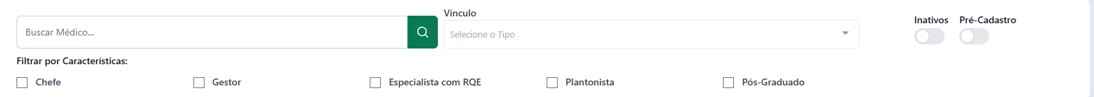 Filtros de busca