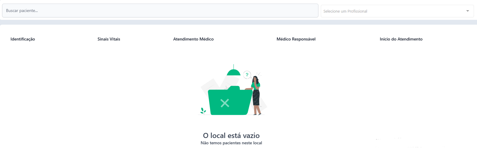 Lista de atendimentos