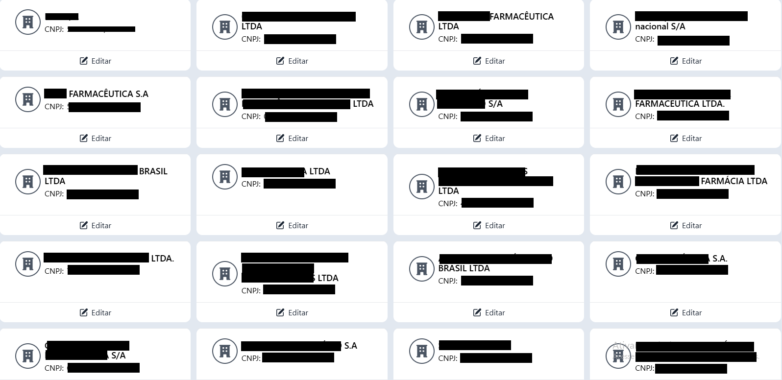 Lista de Fabricantes
