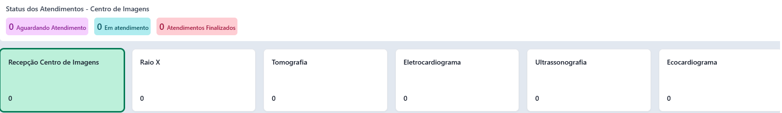 Informações sobre centro de imagens