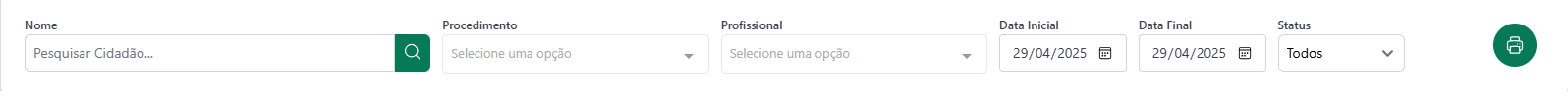 Pesquisar agendamento