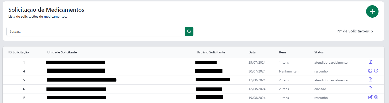 solicitação atendente de farmácia